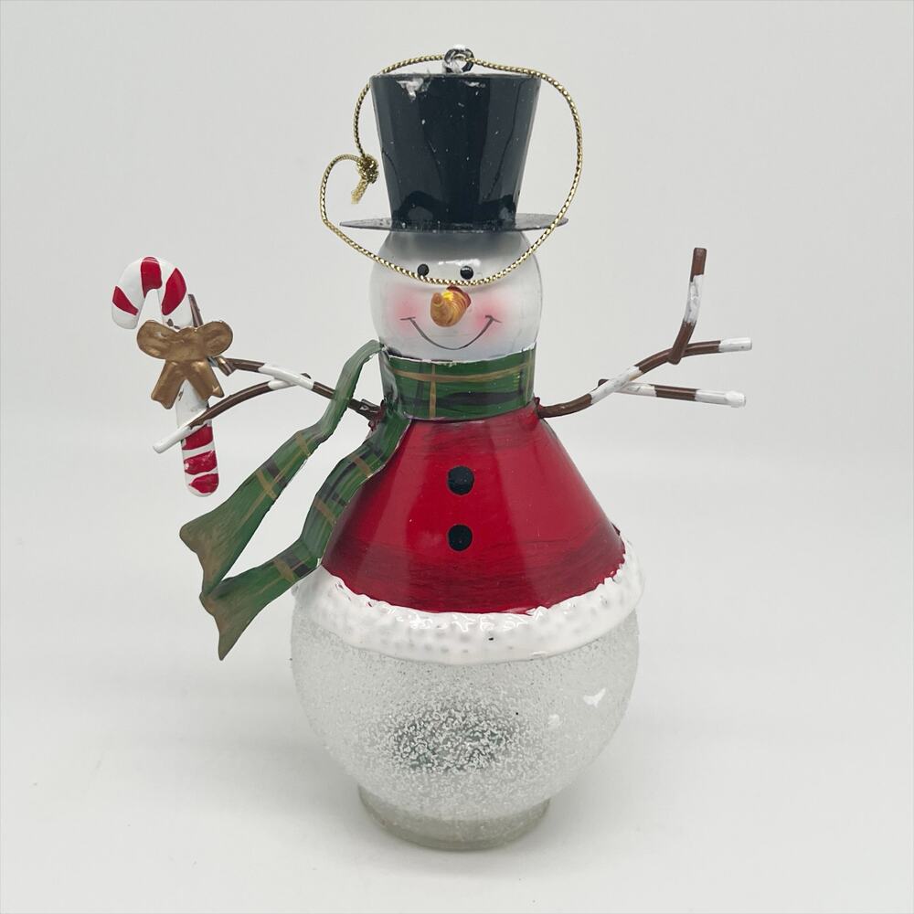 Vintage 2004 Avon Light Up Snowman Christmas Tree Ornament